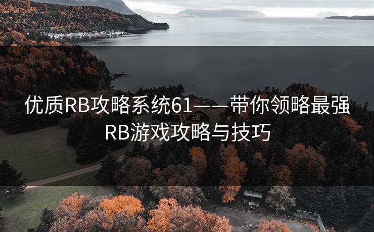 优质RB攻略系统61——带你领略最强RB游戏攻略与技巧